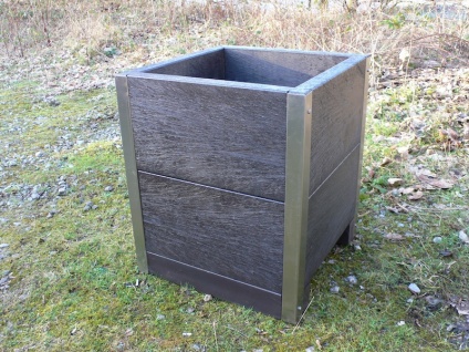 Recycled Plastic Planter (H)700mm with S/S Reinforced Corners